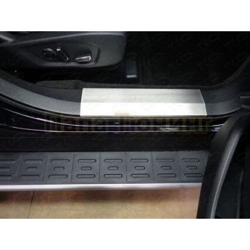 Накладки на пороги шлифованный лист 2 шт ТСС для Ford Explorer 2015-