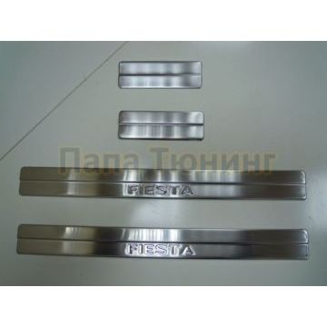 Накладки на дверные пороги 4 штуки Omsa_Line для Ford Fiesta 2008-2014 Накладки на дверные пороги 4 штуки Omsa_Line для Ford Fiesta 2008-2014