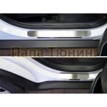 Накладки на пороги шлифованный лист ТСС для Hyundai Creta 2016-2021 Накладки на пороги шлифованный лист ТСС для Hyundai Creta 2016-2021