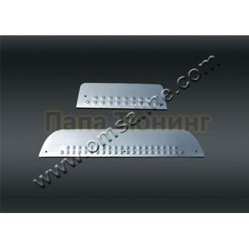 Накладки на дверные пороги 4 штуки Omsa_Line для Hyundai H-1 Starex 2007-2018 Накладки на дверные пороги 4 штуки Omsa_Line для Hyundai H-1 Starex 2007-2018