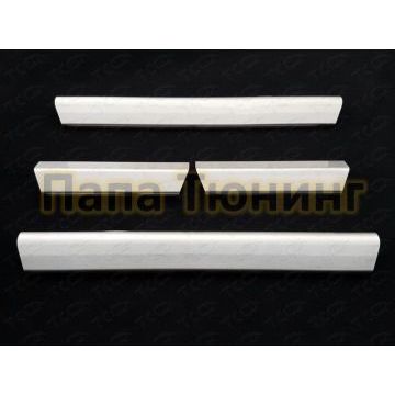 Накладки на пороги внутренние лист шлифованный ТСС для Hyundai i40 2011-