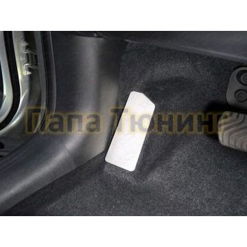 Накладка площадки левой ноги лист алюминий 4 мм для Infiniti QX50 2018-