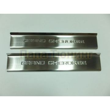 Накладки на дверные пороги 2 штуки Omsa_Line для Jeep Grand Cherokee 2010- Накладки на дверные пороги 2 штуки Omsa_Line для Jeep Grand Cherokee 2010-
