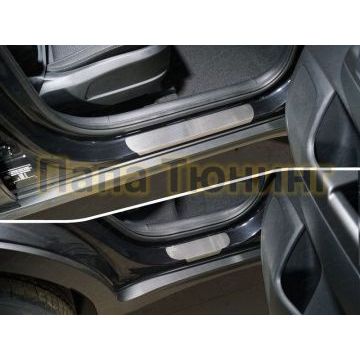 Накладки на пороги лист шлифованный 4 шт для Kia Sportage 2018-2021