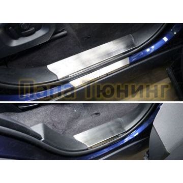Накладки на пороги шлифованный лист ТСС для Range Rover Sport 2013- Накладки на пороги шлифованный лист ТСС для Range Rover Sport 2013-