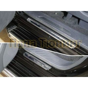 Накладки на пороги зеркальный лист 4 штуки для Mercedes-Benz X-Class 2018-