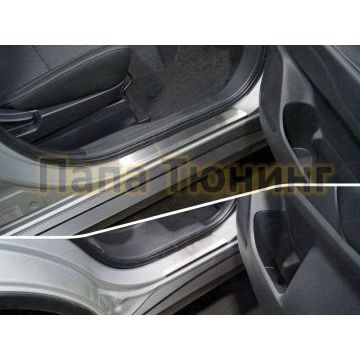 Накладки на пороги шлифованный лист 4 штуки для Mitsubishi Outlander 2018- Накладки на пороги шлифованный лист 4 штуки для Mitsubishi Outlander 2018-