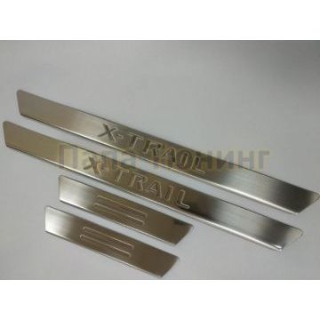 Накладки на дверные пороги 4 штуки Omsa_Line для Nissan X-Trail T31 2007-2015 Накладки на дверные пороги 4 штуки Omsa_Line для Nissan X-Trail T31 2007-2015