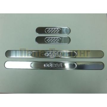 Накладки на дверные пороги 4 штуки Omsa_Line для Opel Corsa D 2006-2014 Накладки на дверные пороги 4 штуки Omsa_Line для Opel Corsa D 2006-2014