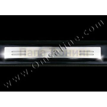 Накладки на дверные пороги 2 штуки Omsa_Line для Peugeot 207 2006-2013 Накладки на дверные пороги 2 штуки Omsa_Line для Peugeot 207 2006-2013