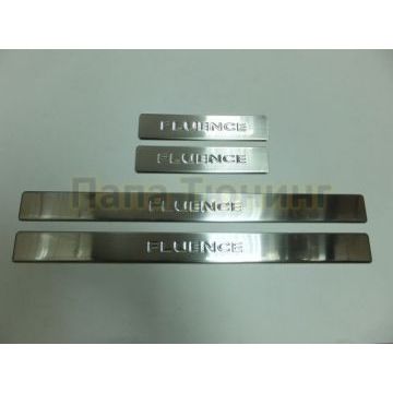 Накладки на дверные пороги 4 штуки Omsa_Line для Renault Fluence 2009-2012 Накладки на дверные пороги 4 штуки Omsa_Line для Renault Fluence 2009-2012