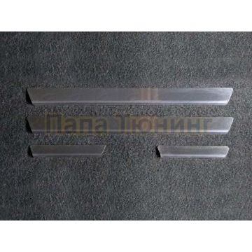 Накладки на пороги внешние зеркальный лист ТСС для Skoda Octavia A7 2013- Накладки на пороги внешние зеркальный лист ТСС для Skoda Octavia A7 2013-