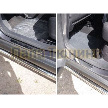 Накладки на пороги зеркальный лист надпись Yeti ТСС для Skoda Yeti 2009-2018 Накладки на пороги зеркальный лист надпись Yeti ТСС для Skoda Yeti 2009-2018