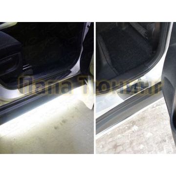 Накладки на пороги зеркальный лист ТСС для Suzuki Vitara 2015- Накладки на пороги зеркальный лист ТСС для Suzuki Vitara 2015-