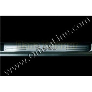 Накладки на дверные пороги 4 штуки Omsa_Line для Toyota Corolla 2002-2006