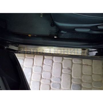 Накладки на дверные пороги OEM Tuning для Toyota RAV4 2013-2019