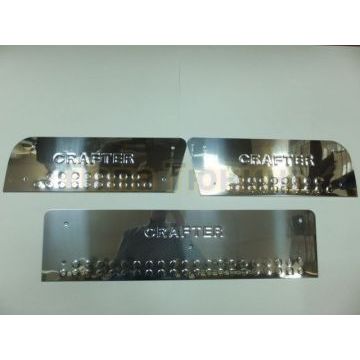 Накладки на дверные пороги 3 штуки Omsa_Line для Volkswagen Crafter 2006-2011 Накладки на дверные пороги 3 штуки Omsa_Line для Volkswagen Crafter 2006-2011