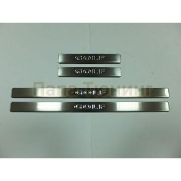 Накладки на дверные пороги 4 штуки Omsa_Line для Volkswagen Golf 6 2009-2012 Накладки на дверные пороги 4 штуки Omsa_Line для Volkswagen Golf 6 2009-2012