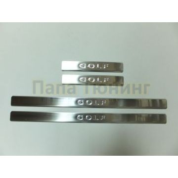 Накладки на дверные пороги 4 штуки Omsa_Line для Volkswagen Golf 7 2013- Накладки на дверные пороги 4 штуки Omsa_Line для Volkswagen Golf 7 2013-