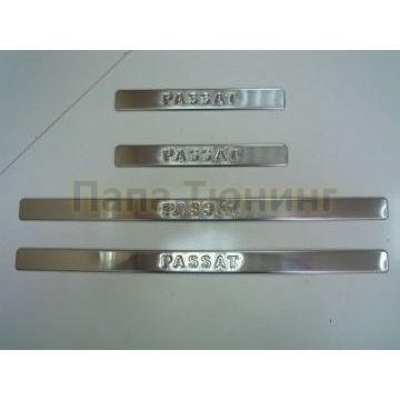Накладки на дверные пороги 4 штуки Omsa_Line для Volkswagen Passat B7 2011-2015 Накладки на дверные пороги 4 штуки Omsa_Line для Volkswagen Passat B7 2011-2015