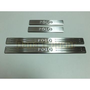 Накладки на дверные пороги 4 штуки Omsa_Line для Volkswagen Polo 2009- Накладки на дверные пороги 4 штуки Omsa_Line для Volkswagen Polo 2009-