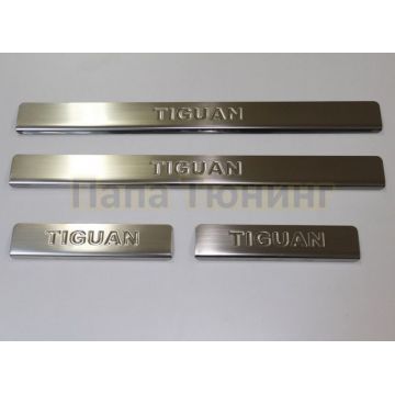 Накладки на дверные пороги 4 штуки Omsa_Line для Volkswagen Tiguan 2007-2016 Накладки на дверные пороги 4 штуки Omsa_Line для Volkswagen Tiguan 2007-2016