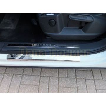 Накладки на внутренние и внешние пороги 8 частей OEM Tuning для Volkswagen Tiguan 2016-