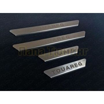 Накладки на пороги шлифованные надпись Touareg ТСС для Volkswagen Touareg 2010-2014 Накладки на пороги шлифованные надпись Touareg ТСС для Volkswagen Touareg 2010-2014