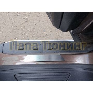 Накладки на пороги шлифованные ТСС для Volkswagen Touareg 2010-2014 Накладки на пороги шлифованные ТСС для Volkswagen Touareg 2010-2014