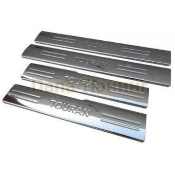 Накладки на дверные пороги 4 штуки Omsa_Line для Volkswagen Touran 2003-2010 Накладки на дверные пороги 4 штуки Omsa_Line для Volkswagen Touran 2003-2010