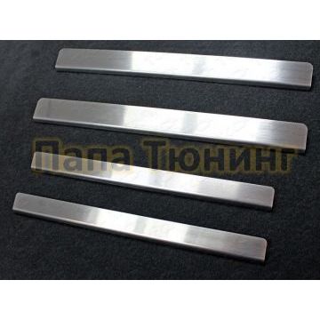 Накладки на пороги шлифованный лист ТСС для Lada Granta 2011- Накладки на пороги шлифованный лист ТСС для Lada Granta 2011-