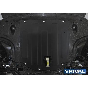 Защита картера + КПП Rival сталь 2 мм для Kia Ceed SW, V - 1.4 (140л.с), АКПП; 1.6 (128л.с) 2018-