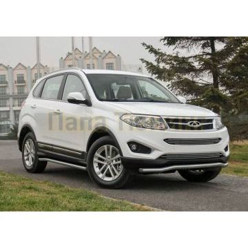 Накладка решетки радиатора 10 мм 2 части Rival для Chery Tiggo 5 2014-2016