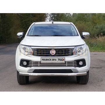 Решетка радиатора нижняя 16 мм ТСС для Fiat Fullback 2016-
