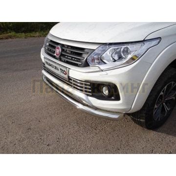 Решетка радиатора нижняя 16 мм ТСС для Fiat Fullback 2016-
