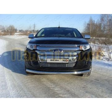 Накладка решётки радиатора нижняя 12 мм ТСС для Ford Edge 2013-2015