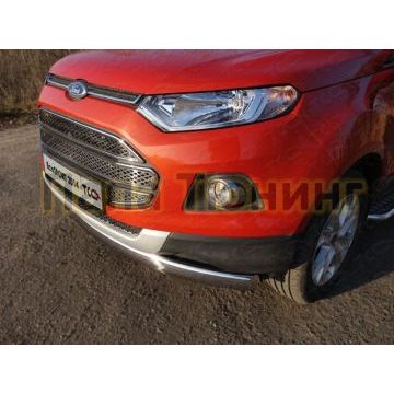 Накладка решётки радиатора верхняя лист ТСС для Ford Ecosport 2014-2018