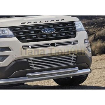 Накладка решетки радиатора нижняя 10 мм Rival для Ford Explorer 2015-