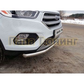 Накладка решётки радиатора 12 мм ТСС для Ford Kuga 2016-