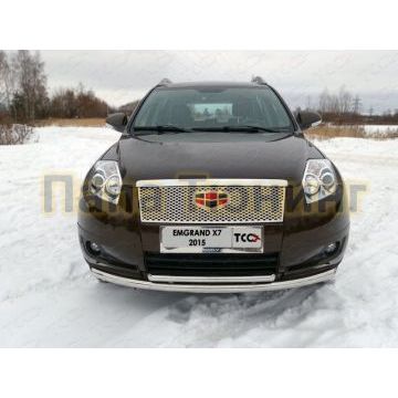 Накладка решётки радиатора верхняя под знак ТСС для Geely Emgrand X7 2013-2016
