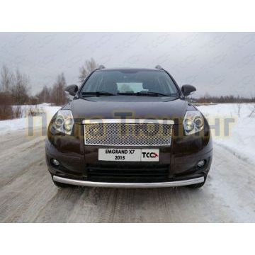Накладка решётки радиатора верхняя ТСС для Geely Emgrand X7 2013-2016