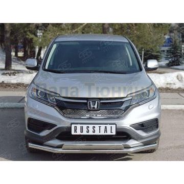 Решетка радиатора нержавеющий лист РусСталь для Honda CR-V 2015- Решетка радиатора нержавеющий лист РусСталь для Honda CR-V 2015-