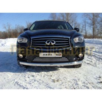 Накладка решётки радиатора 16 мм ТСС для Infiniti JX35/QX60 2012-2016 Накладка решётки радиатора 16 мм ТСС для Infiniti JX35/QX60 2012-2016