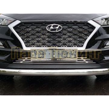 Накладка решётки радиатора нижняя 12 мм для Hyundai Tucson 2018-2021