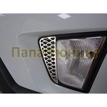 Накладки на ПТФ лист ТСС для Hyundai Creta 2016-2021 Накладки на ПТФ лист ТСС для Hyundai Creta 2016-2021