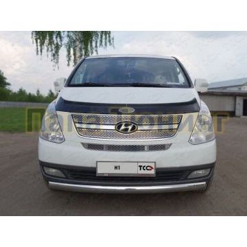 Накладка решётки радиатора верхняя лист ТСС для Hyundai H-1 Starex 2007-2018 Накладка решётки радиатора верхняя лист ТСС для Hyundai H-1 Starex 2007-2018