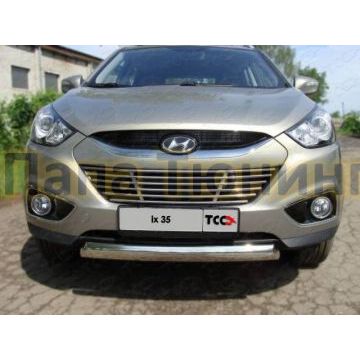Накладка решётки радиатора 12 мм ТСС для Hyundai ix35 2010-2015 Накладка решётки радиатора 12 мм ТСС для Hyundai ix35 2010-2015