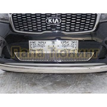 Накладка решетки радиатора лист ТСС для Kia Sorento Prime 2018- Накладка решетки радиатора лист ТСС для Kia Sorento Prime 2018-