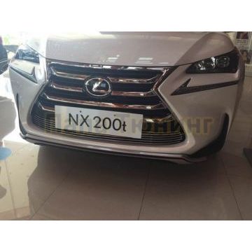 Декоративные накладки на решётку радиатора из 7 частей OEM Tuning для Lexus NX-200/200t/300h 2014-2017
