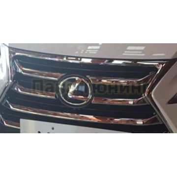 Декоративные накладки на решётку радиатора из 7 частей OEM Tuning для Lexus NX-200/200t/300h 2014-2017